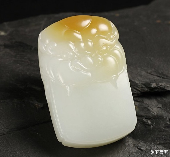 糖白玉-獸面守護(hù)牌